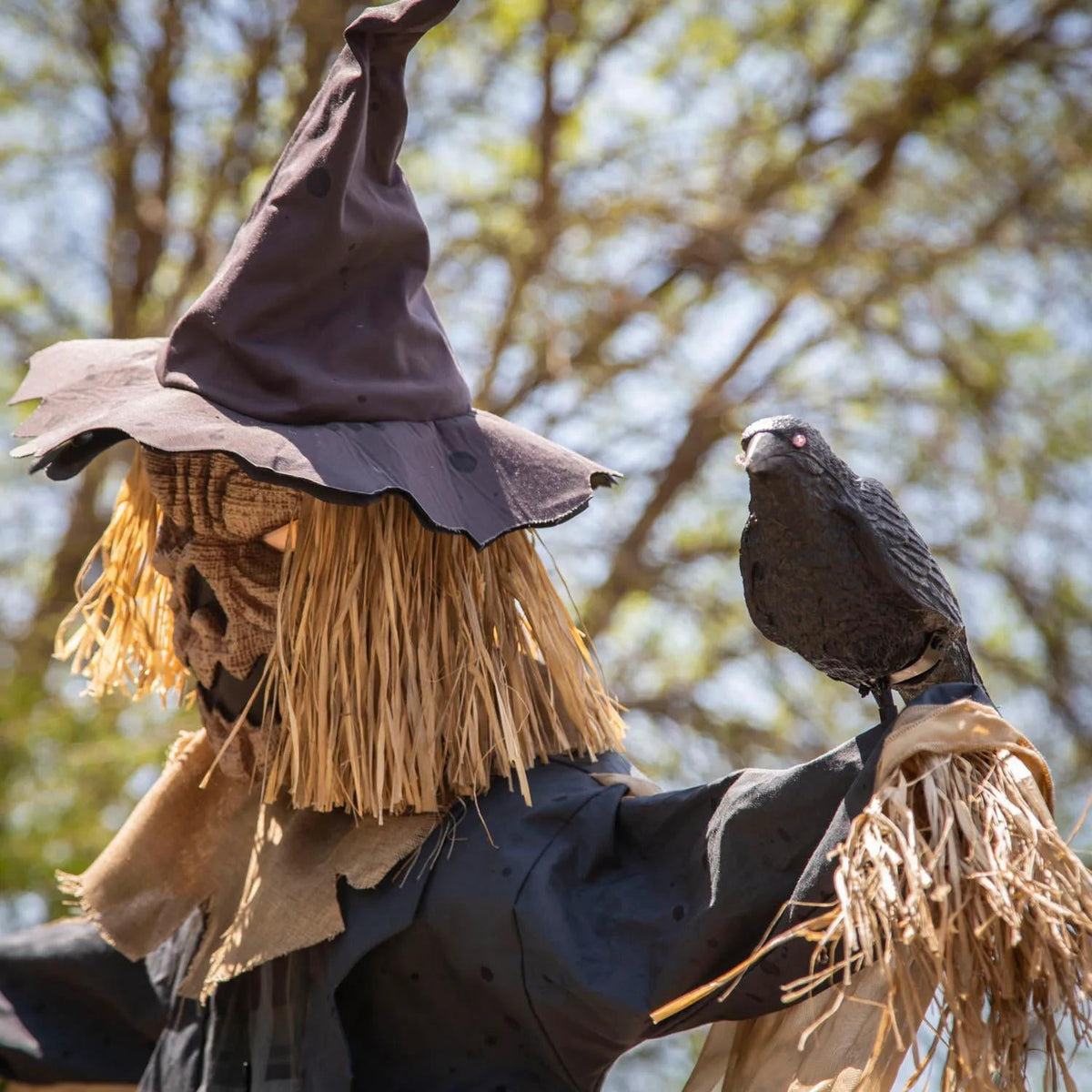 Haunt & Co Staked Scarecrow Prop 8ft Animated Halloween Yard Decor Haunted House Display