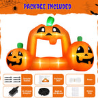 Haunt & Co 8.5FT Halloween Inflatable,Pumpkin Photo with Lights